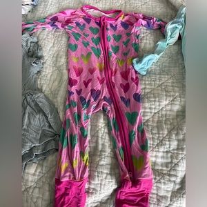 Hearts zippy 3-6 WITH MATCHING BOW